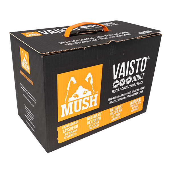 MUSH B.A.R.F. Vaisto® ADULT BLACK свинско, пилешко и агнешко, серия ALL BREEDS FORMULA 10 кг.