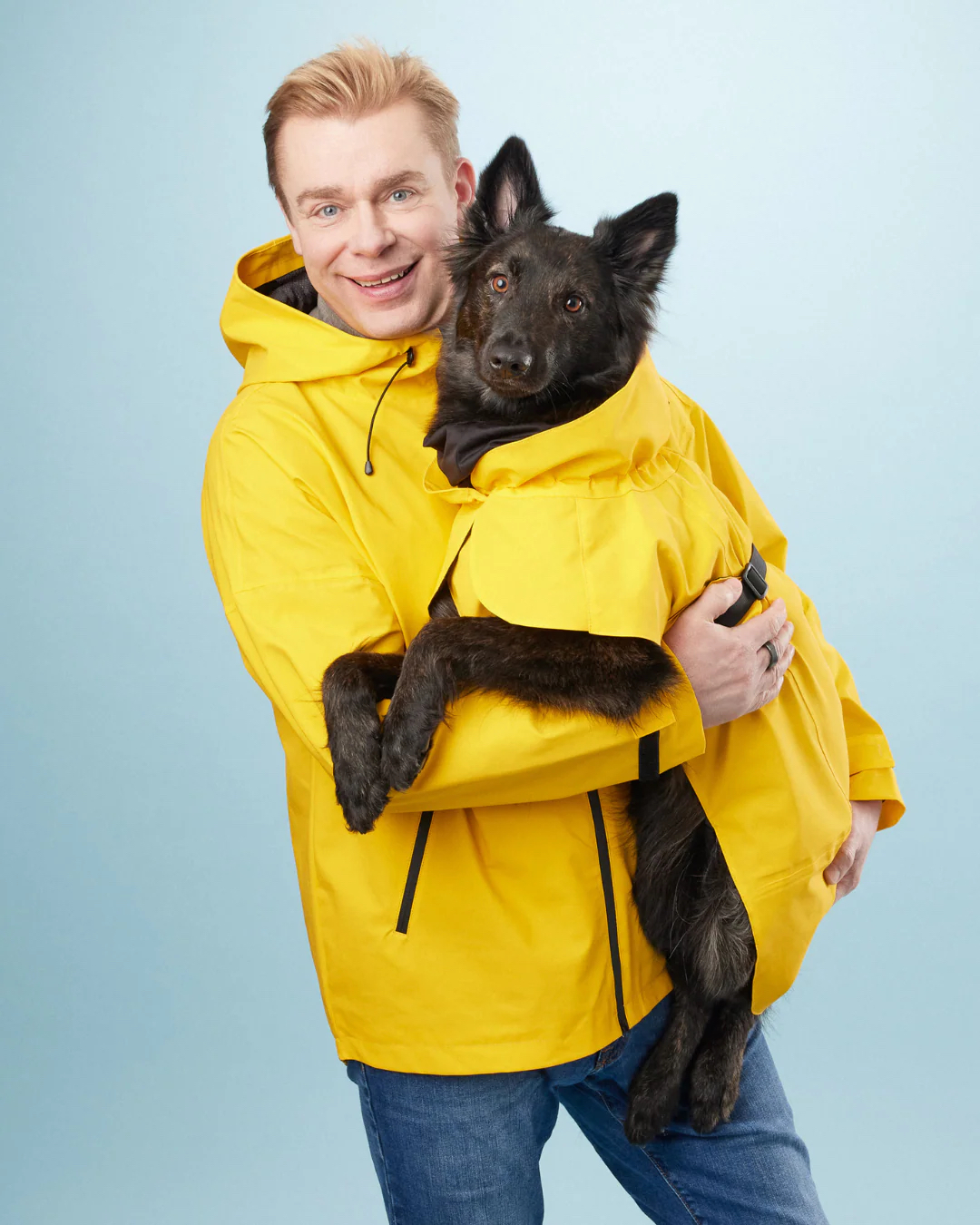 PAIKKA Светлоотразително яке дъждобран за хора - Yellow U