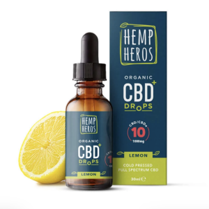 Hemp Heros Organic CBD | Широкоспектърно CBD с масло с лимон за хора