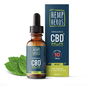 Hemp Heros Organic CBD | Широкоспектърно CBD с масло с мента за хора
