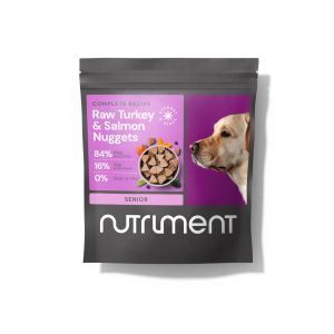 Nutriment Пълноценно меню с пуешко месо и сьомга за възрастни кучета 1 кг.
