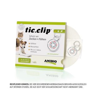 ANIBIO Tic-Clip – Медальон за защита от паразити за кучета и котки