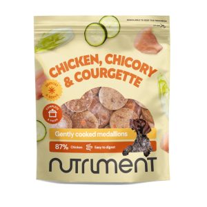 Nutriment Fresh Нежно сготвени медальони с пилешко месо, цикория и тиквички 800 гр.